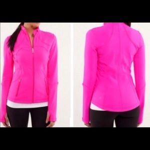 Neon pink Lululemon running coat/jacket size 6